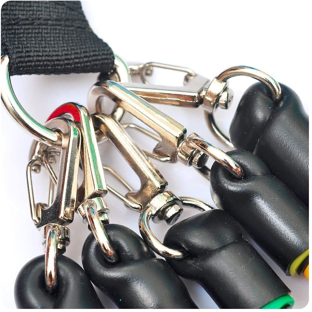 11 Pcs Fitness Resistance Bands Set - (IMPORTED)